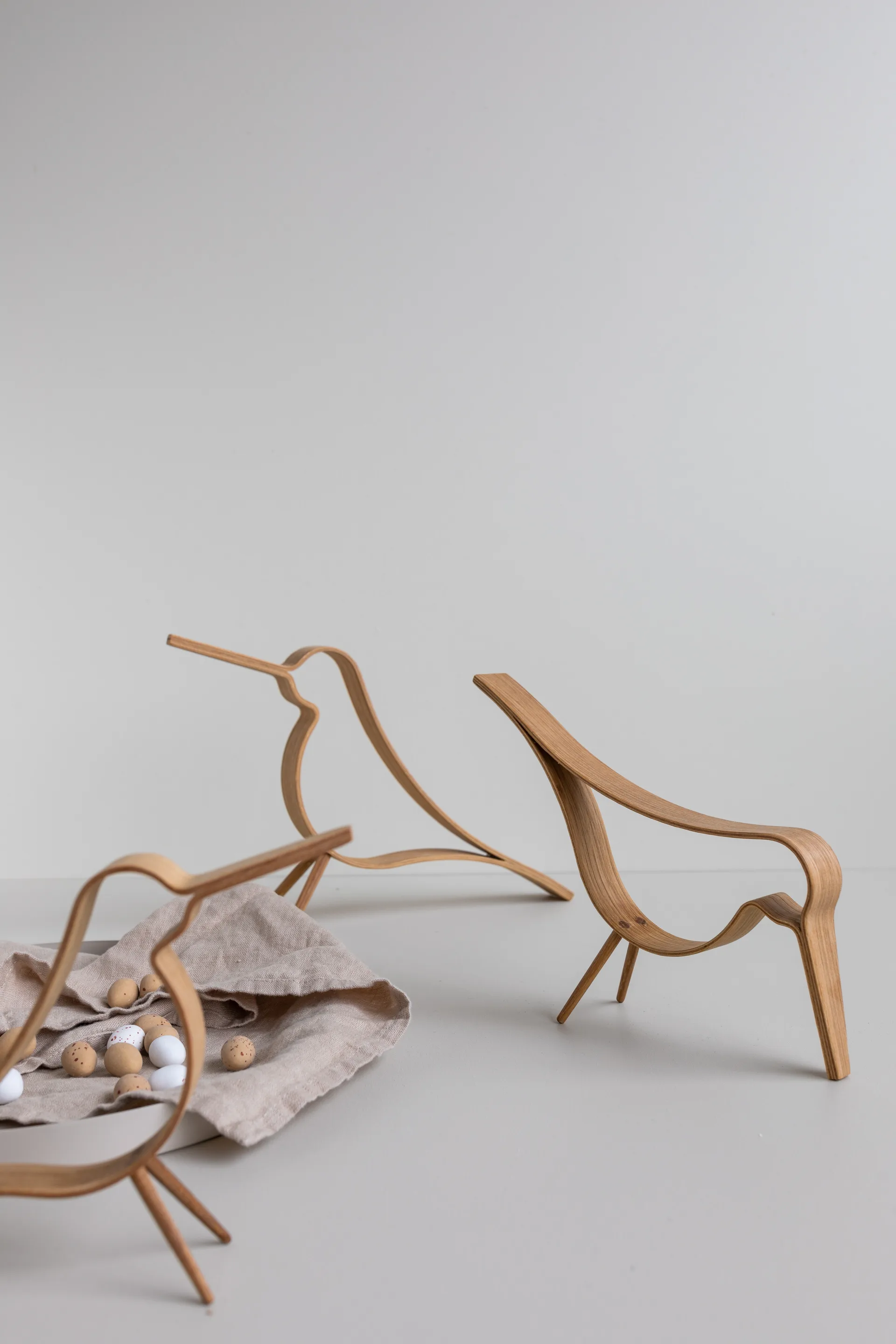 Woody Bird klein, Eikenhout Cooee Design