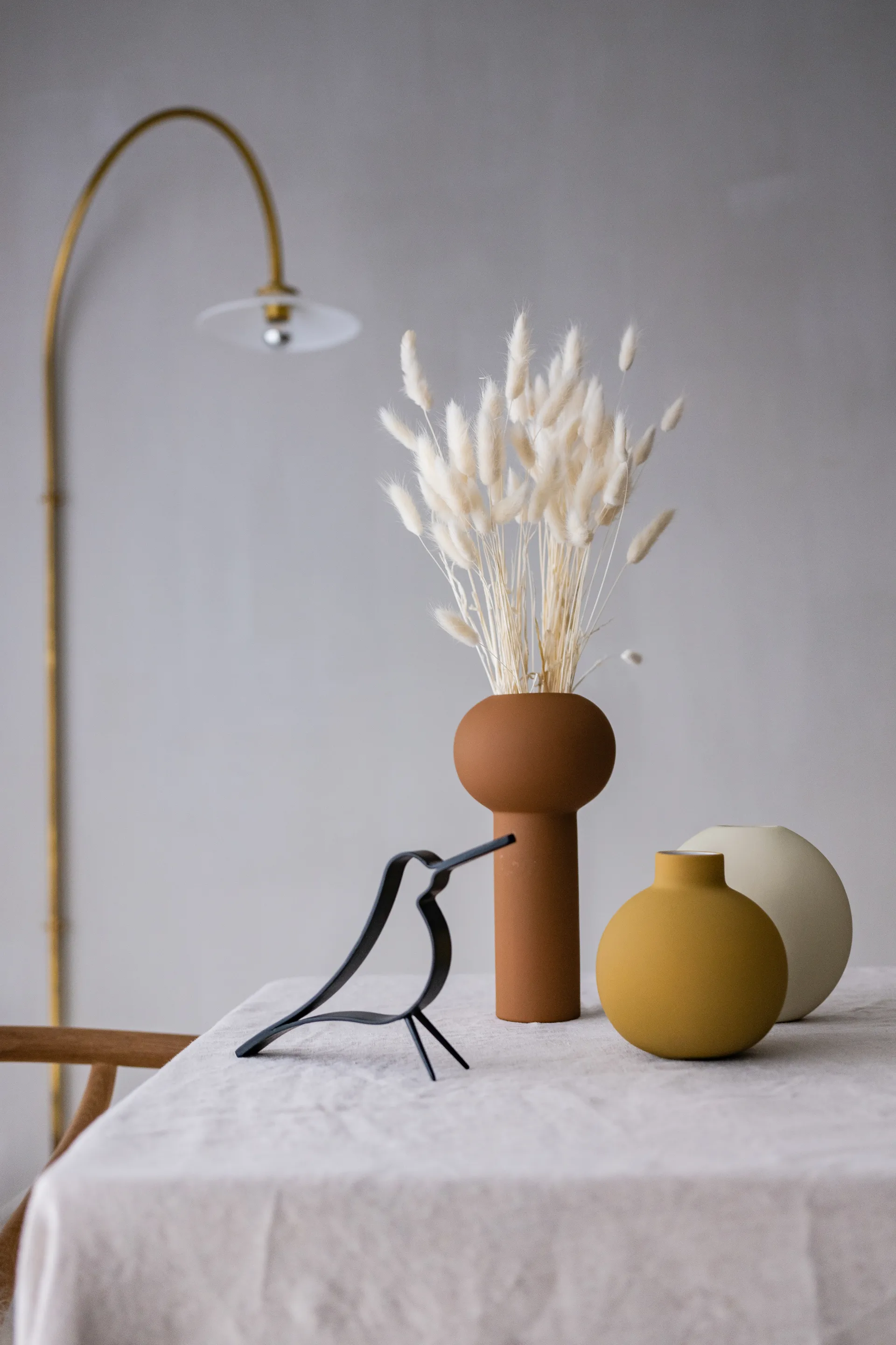 Woody Bird klein, Zwart gebeitst eikenhout Cooee Design
