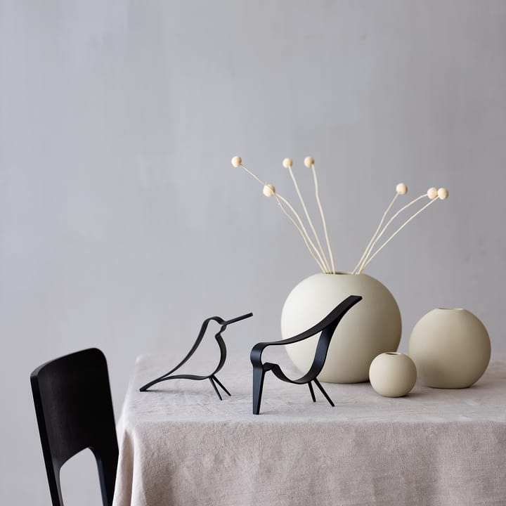 Woody Bird medium, Zwart gebeitst eikenhout Cooee Design