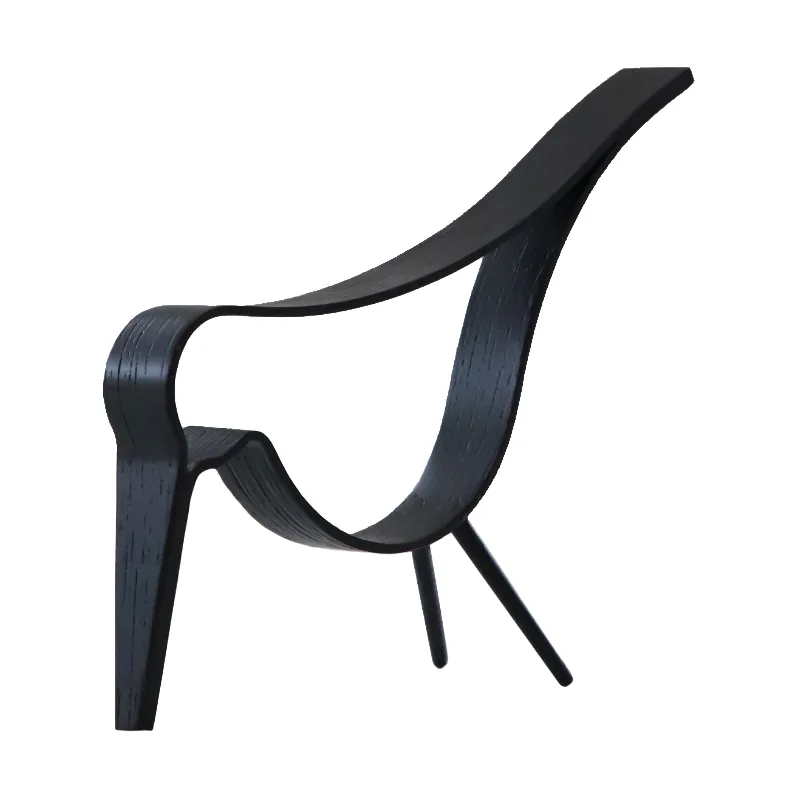 Woody Bird medium, Zwart gebeitst eikenhout Cooee Design