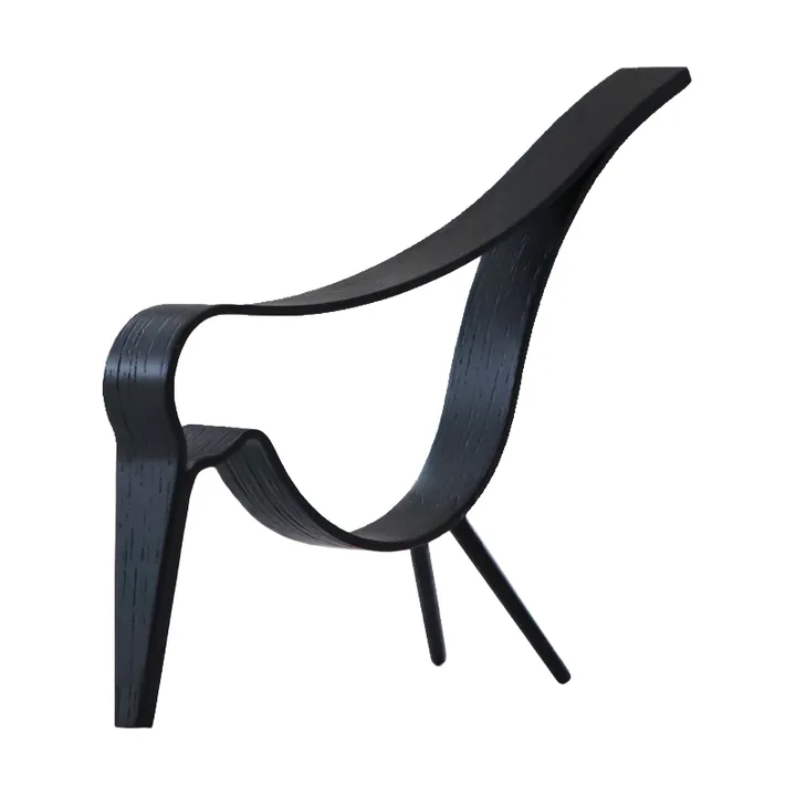 Woody Bird medium - Zwart gebeitst eikenhout - Cooee Design