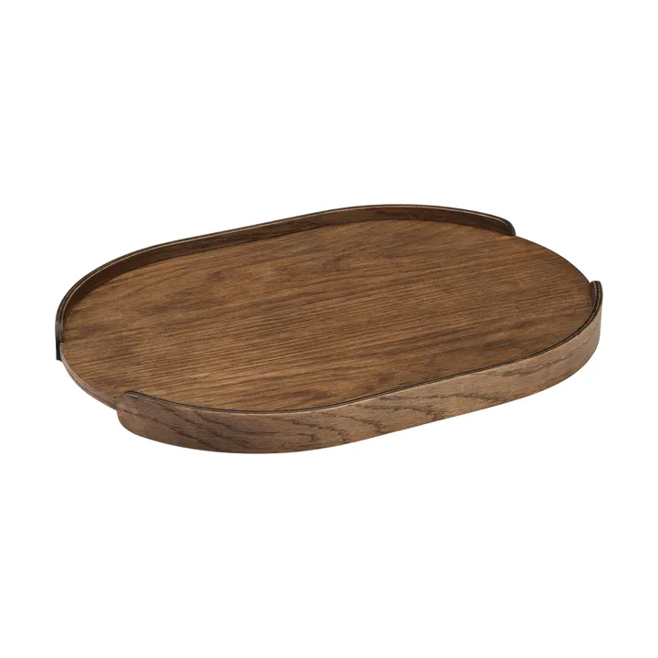 Woody dienblad - Donkergebeitst eiken, 28×40 cm - Cooee Design