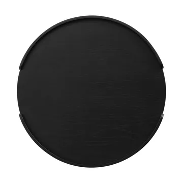 Woody dienblad - Zwartgebeitst eiken, Ø35 cm - Cooee Design