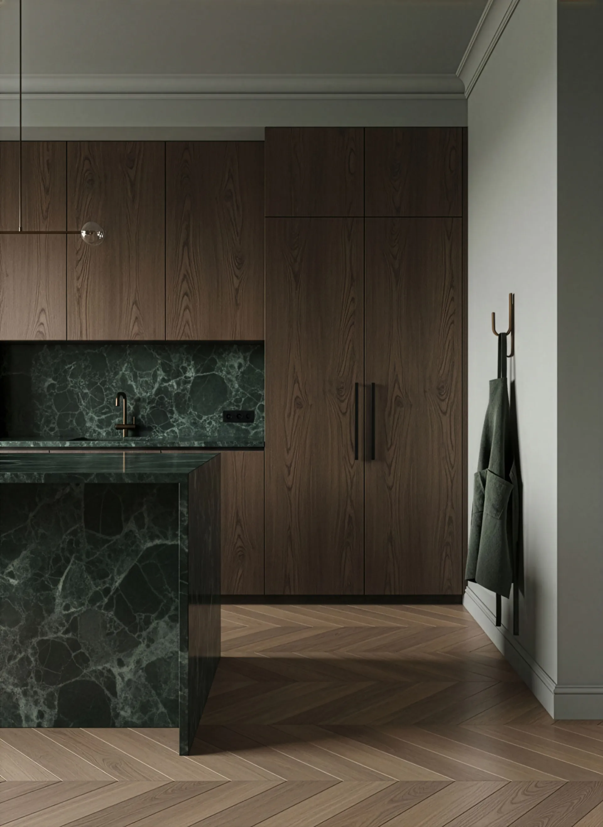 Woody haak One, Donkergebeitst eiken Cooee Design