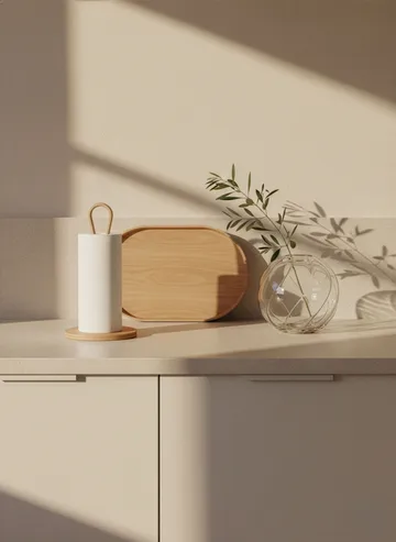 Woody keukenpapierhouder - Eiken - Cooee Design