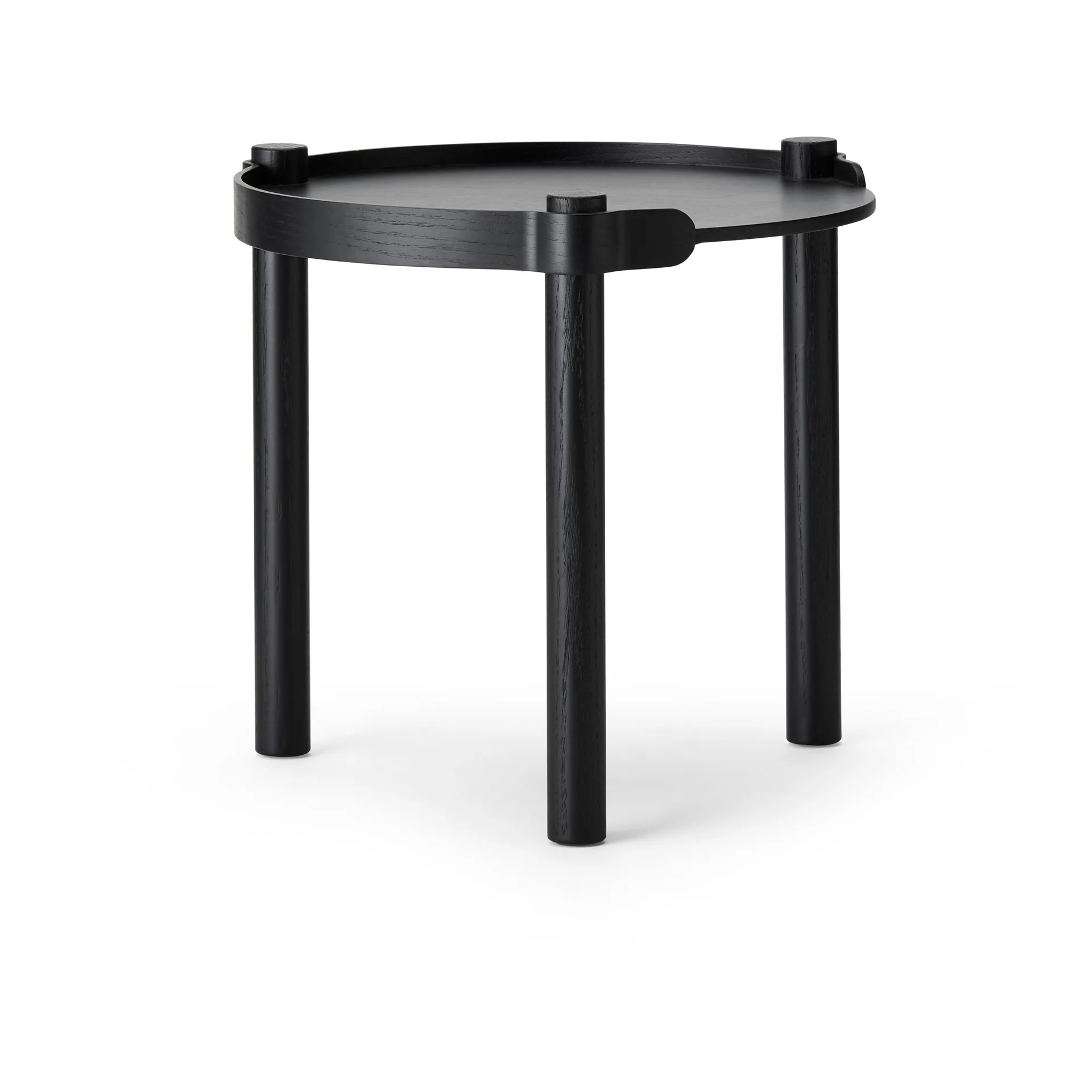 Woody tafel Ø45 cm, Black stained oak Cooee Design