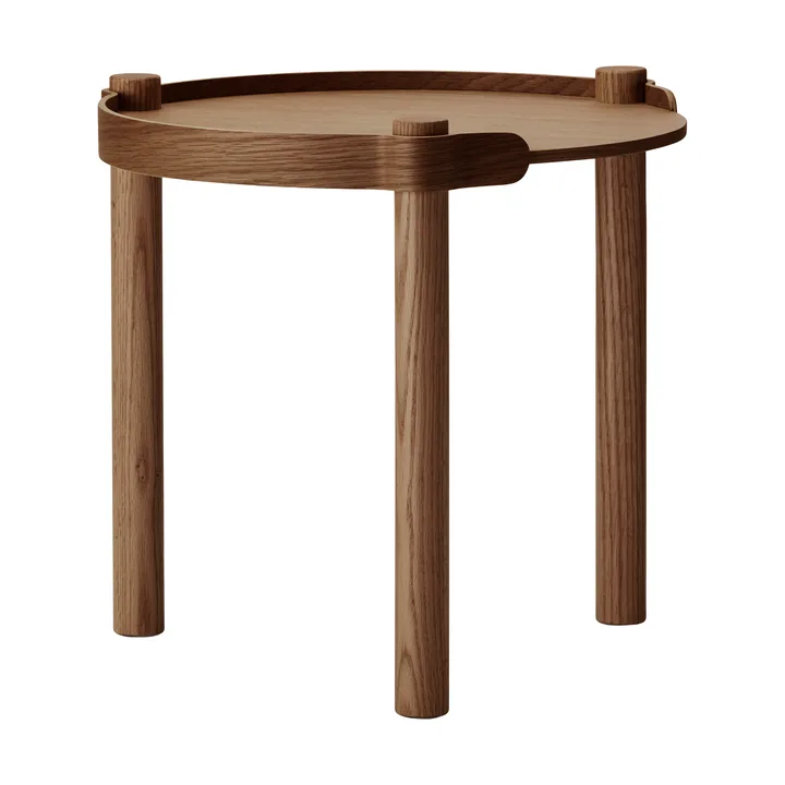 Woody tafel Ø45 cm - Donkergebeitst eiken - Cooee Design