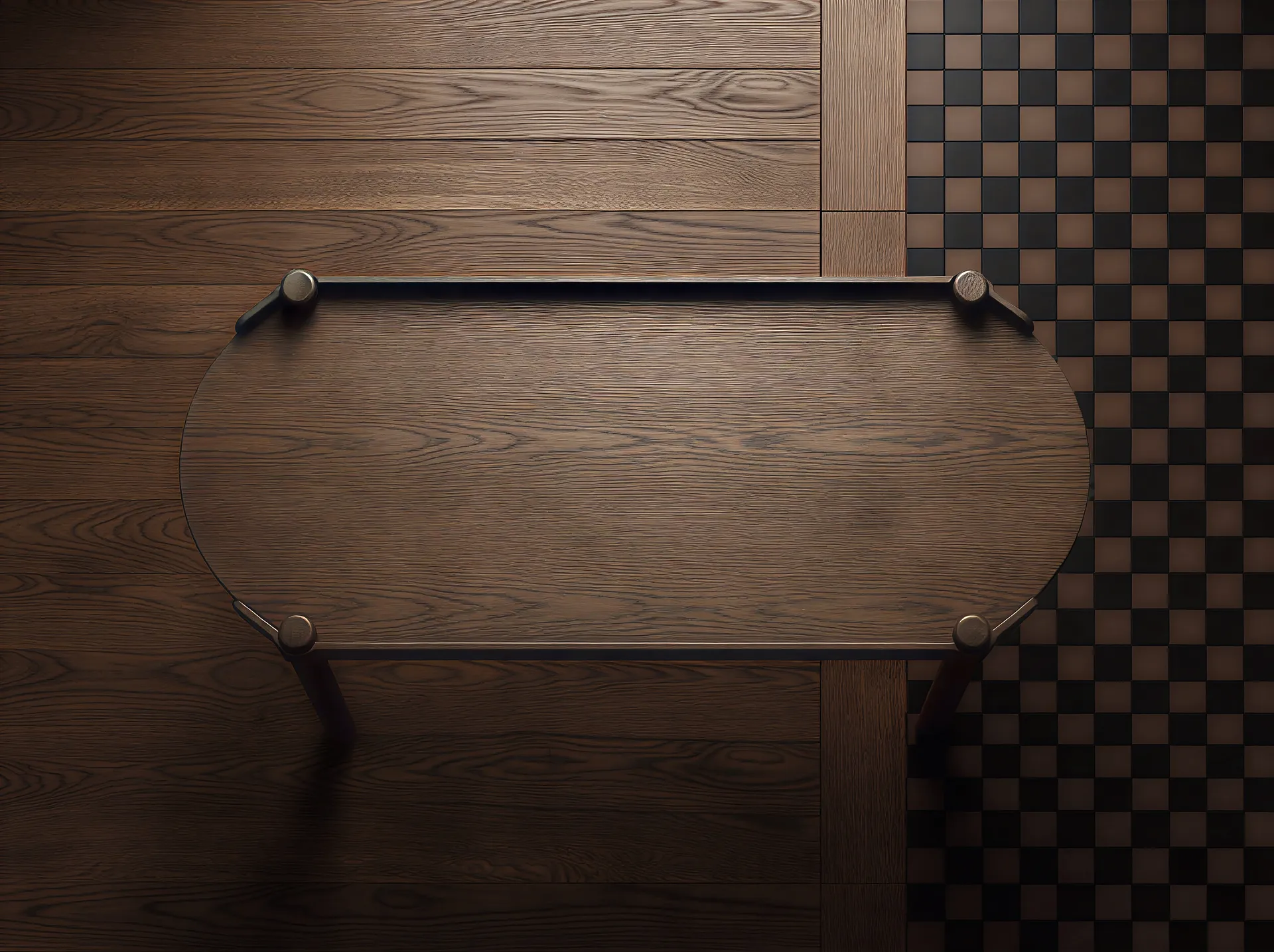 Woody tafel 50x105 cm, Donkergebeitst eiken Cooee Design