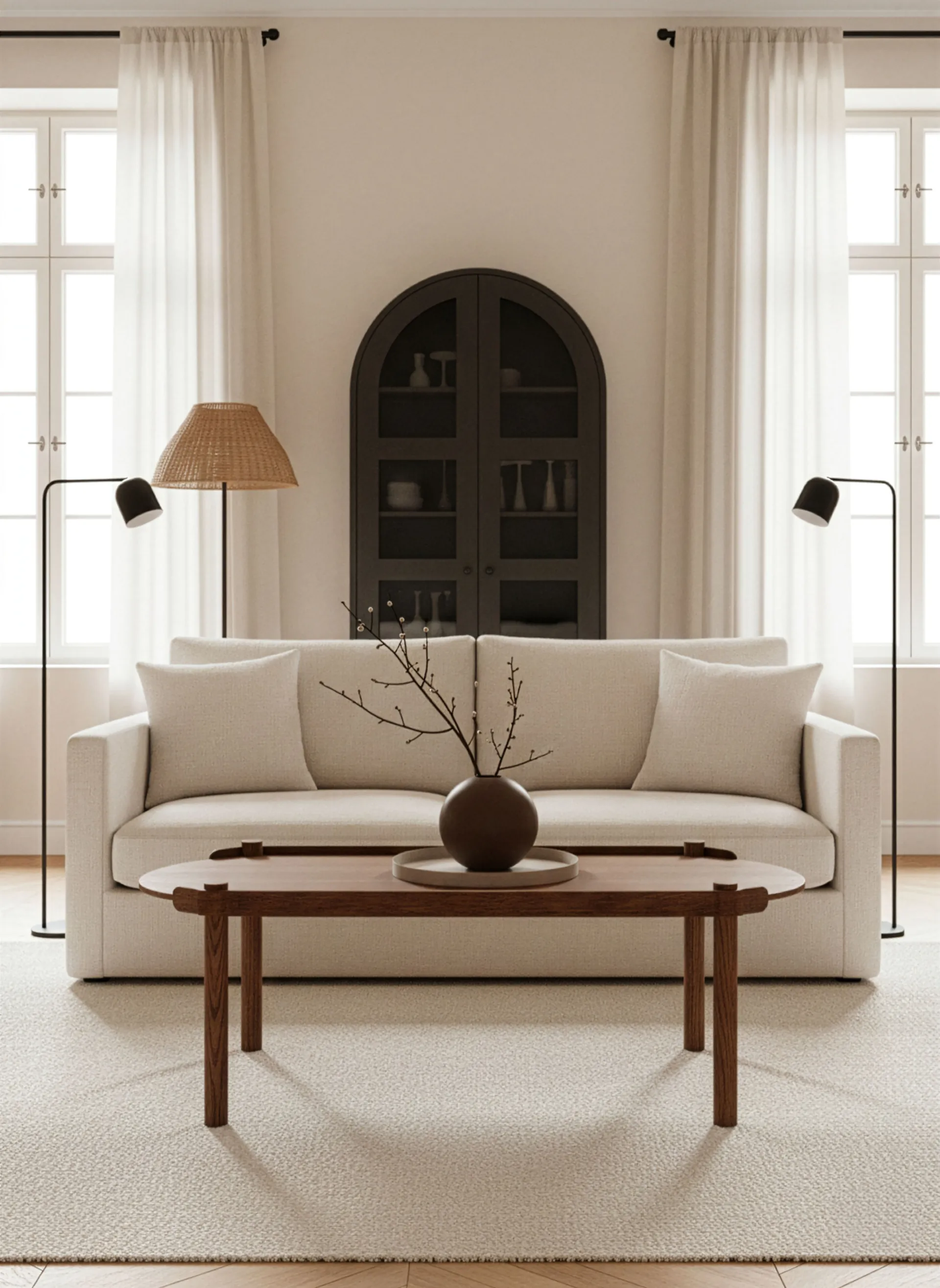 Woody tafel 50x105 cm, Donkergebeitst eiken Cooee Design