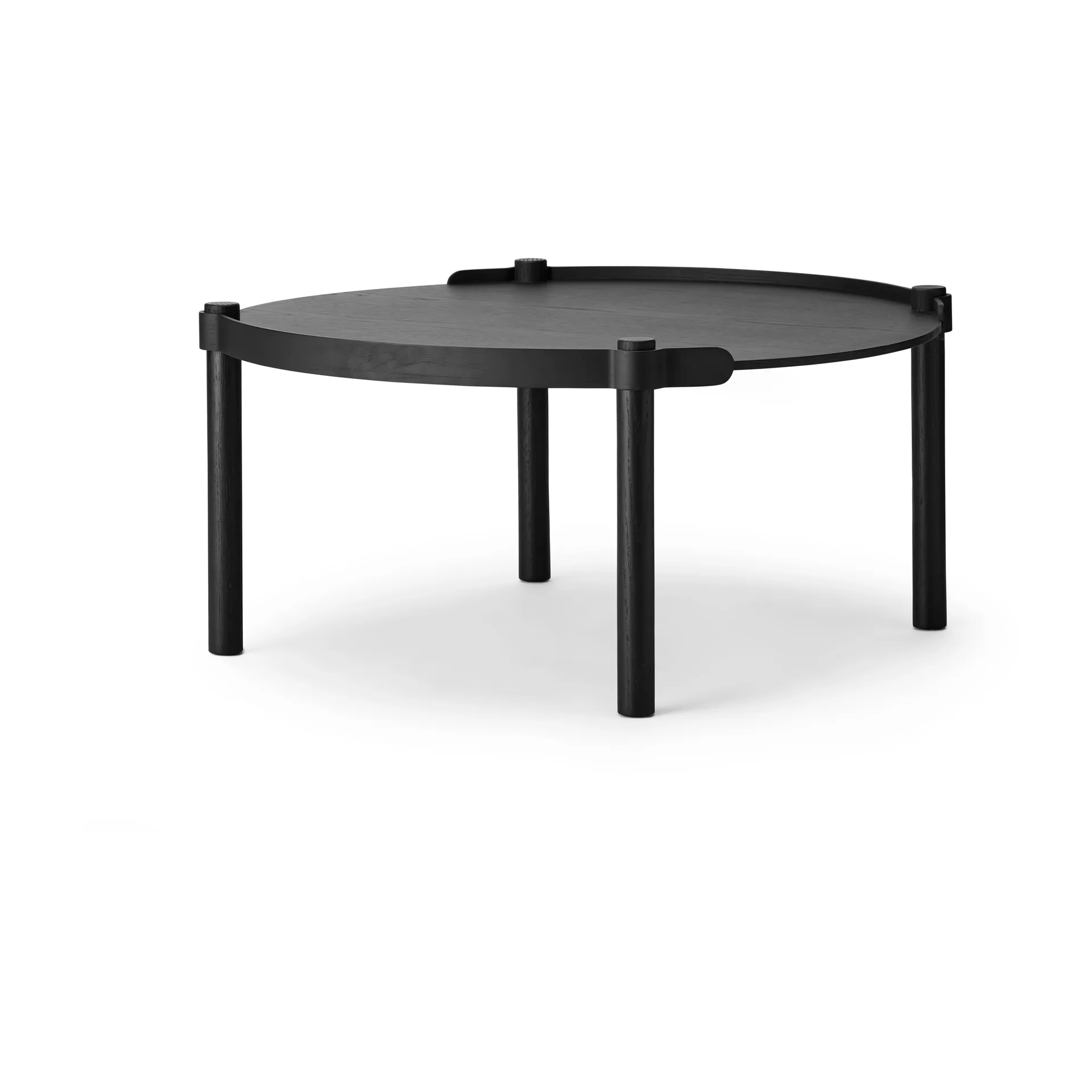 Woody tafel Ø80 cm, Black stained oak Cooee Design