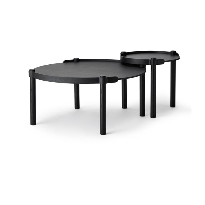 Woody tafel Ø80 cm, Black stained oak Cooee Design