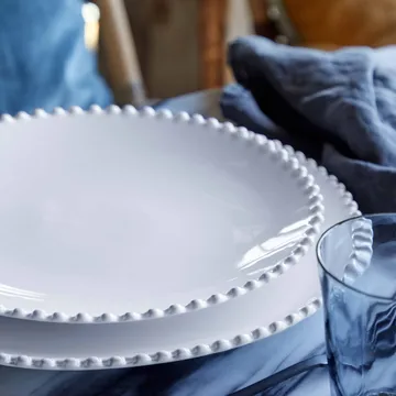 Pearl dinerbord - wit, Ø28 cm - Costa Nova