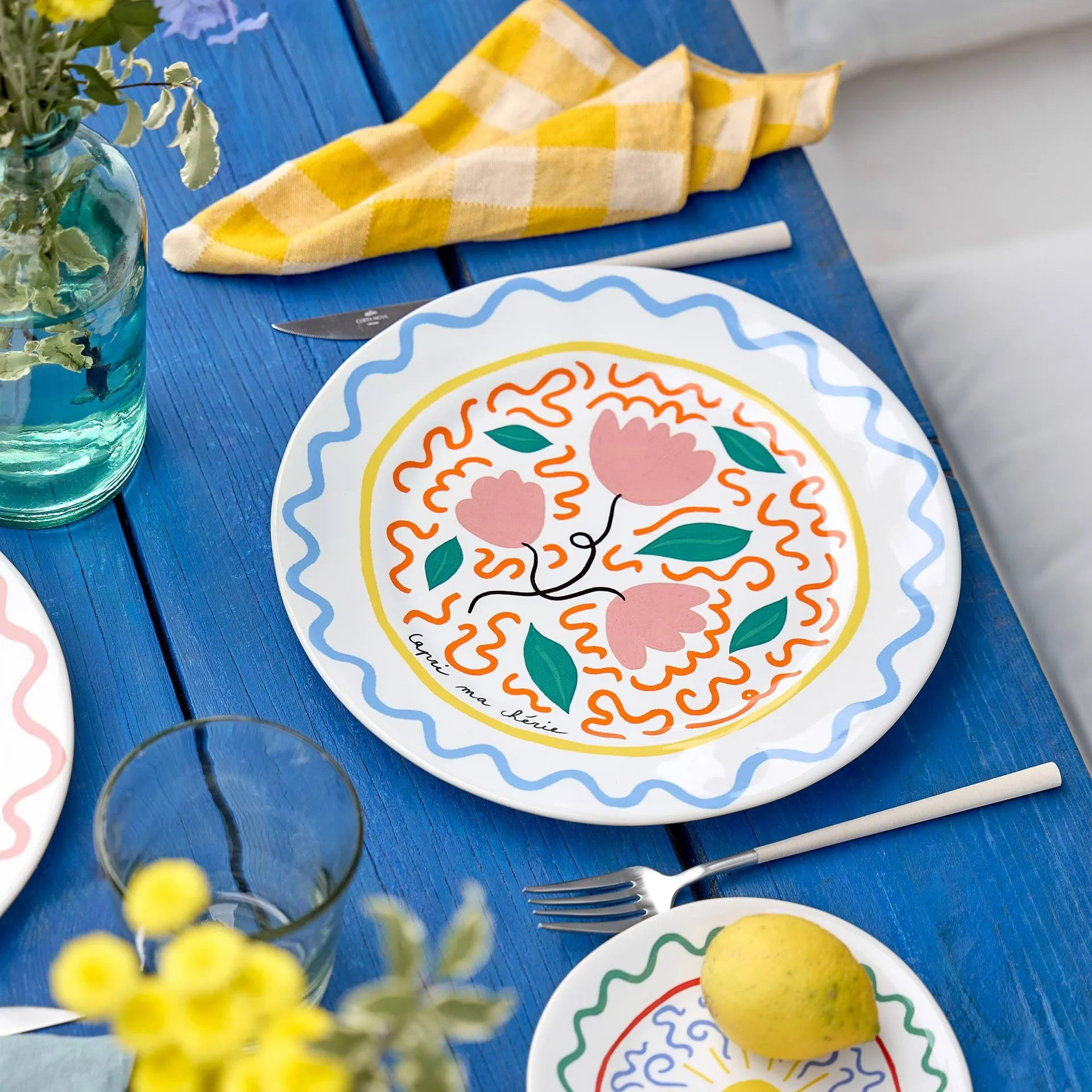 Summer Bliss dinerbord, Capri, Ø24 cm Costa Nova