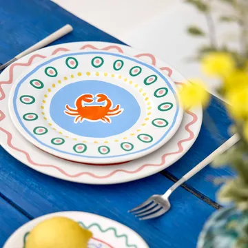 Summer Bliss ontbijtbord - Crab, Ø22 cm - Costa Nova