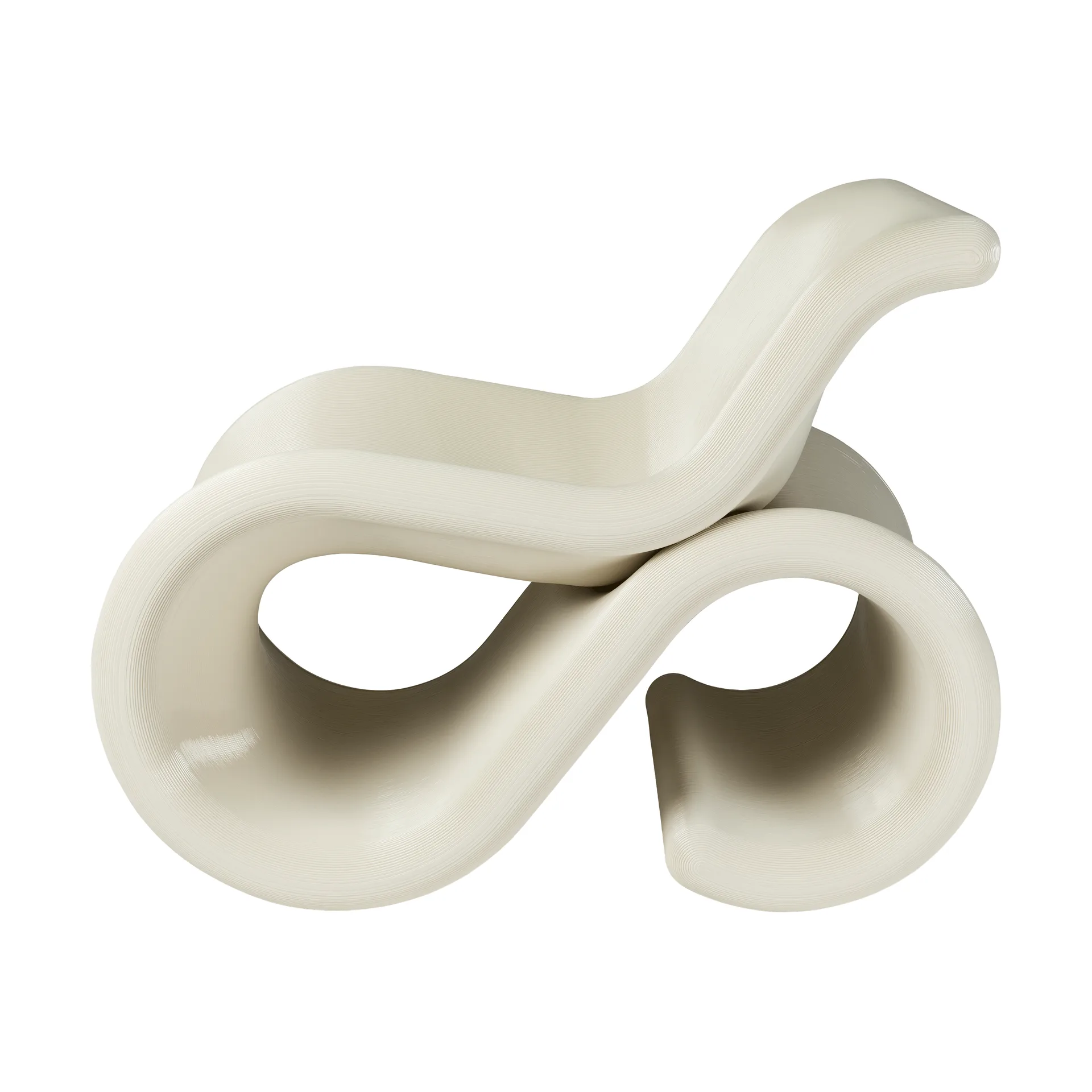 Éclair chair loungestoel, Cream Crème Atelier