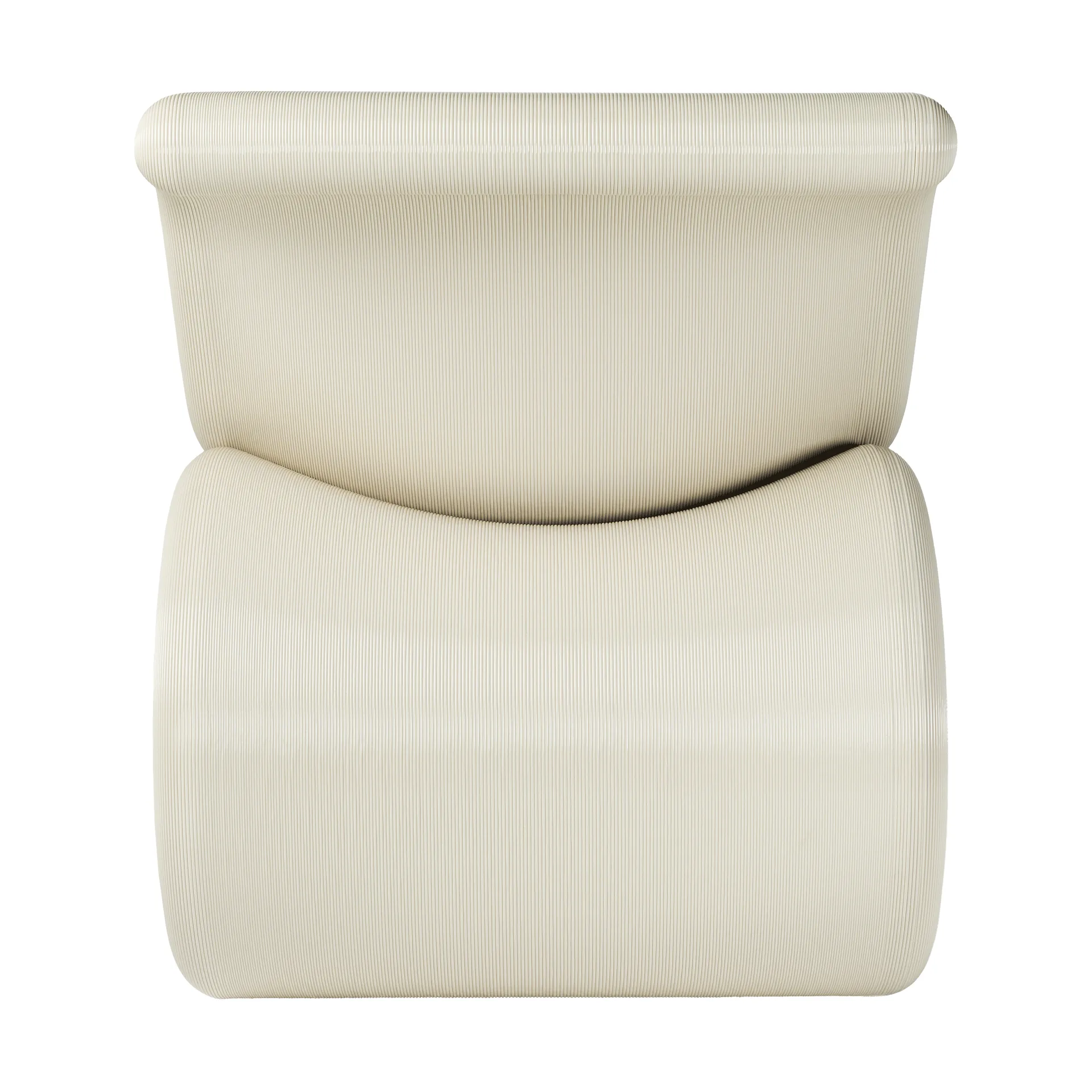 Éclair chair loungestoel, Cream Crème Atelier