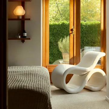 Éclair chair loungestoel - Cream - Crème Atelier