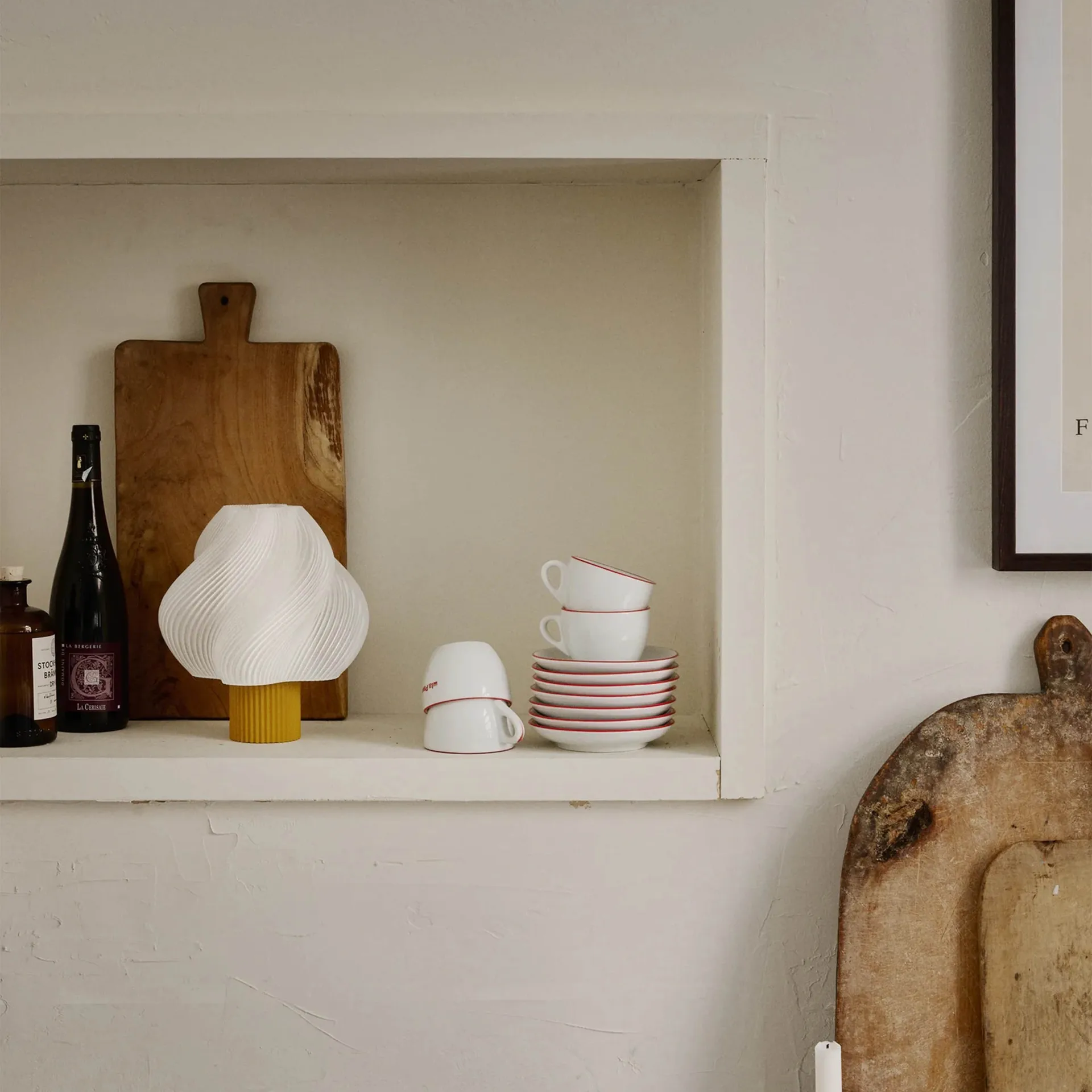 Soft Serve draagbare tafellamp, Cloudberry, 23 cm Crème Atelier