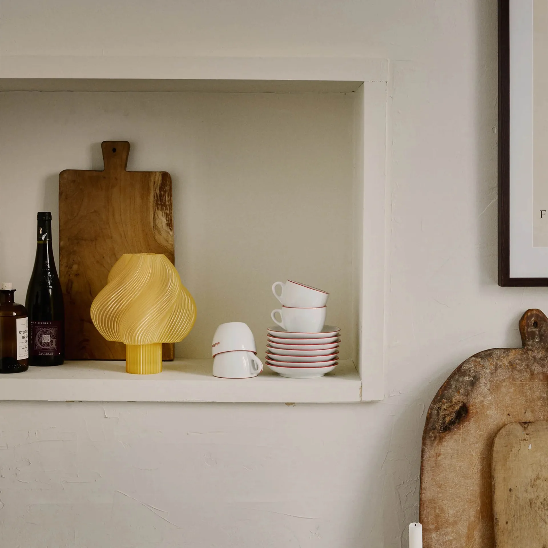 Soft Serve draagbare tafellamp, Limoncello sorbet, 23 cm Crème Atelier