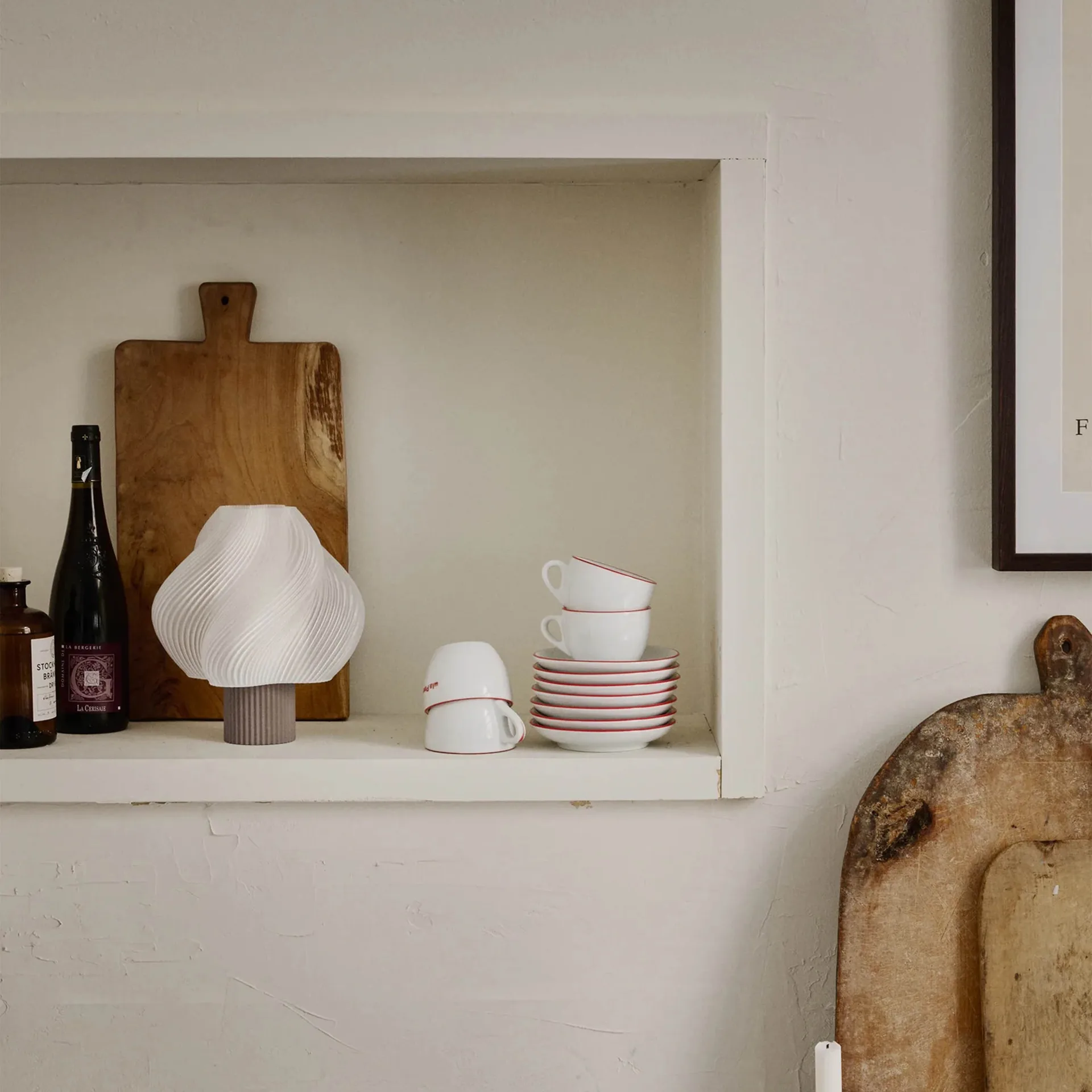 Soft Serve draagbare tafellamp, Mocha, 23 cm Crème Atelier