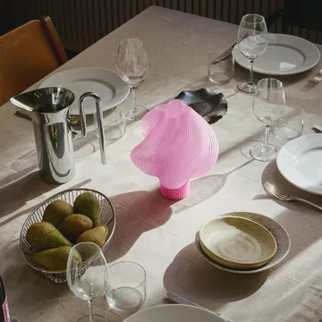 Soft Serve draagbare tafellamp - Rose sorbet, 23 cm - Crème Atelier