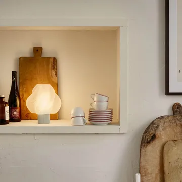 Soft Serve draagbare tafellamp - Vanilla bean, 23 cm - Crème Atelier