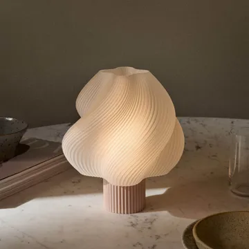 Soft Serve draagbare tafellamp - Wild strawberry, 23 cm - Crème Atelier