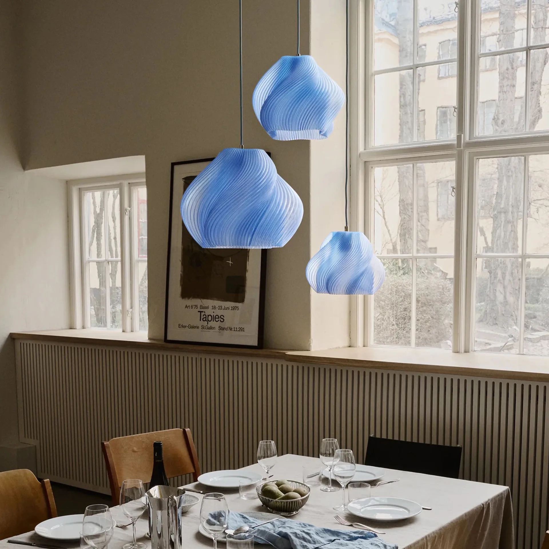 Soft Serve hanglamp, Blueberry sorbet-brass, 02, 25 cm Crème Atelier