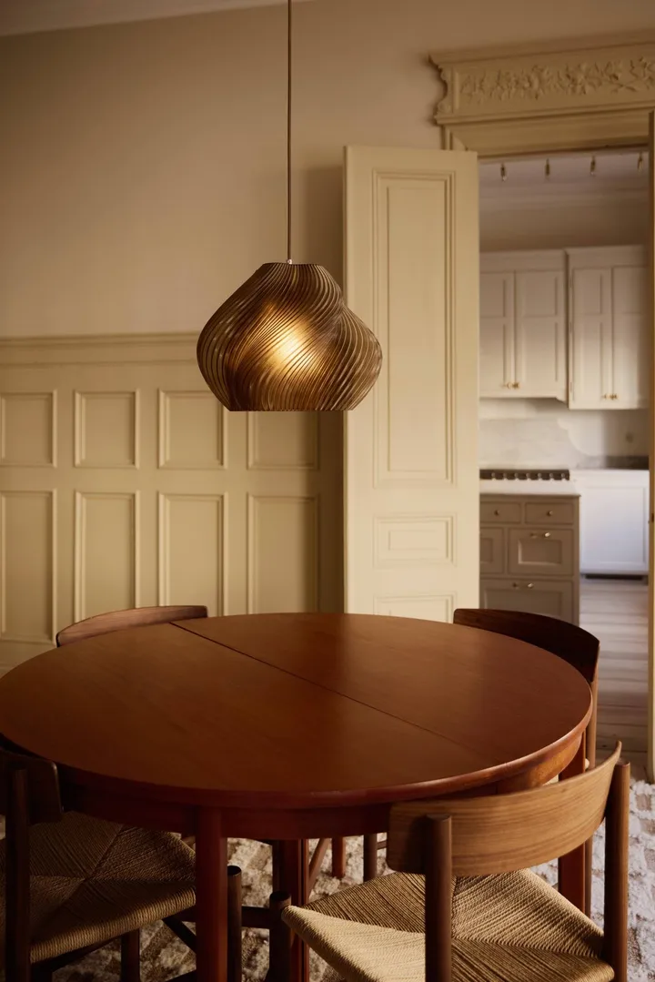 Soft Serve hanglamp - Caramel-chroom, 03, 30 cm - Crème Atelier