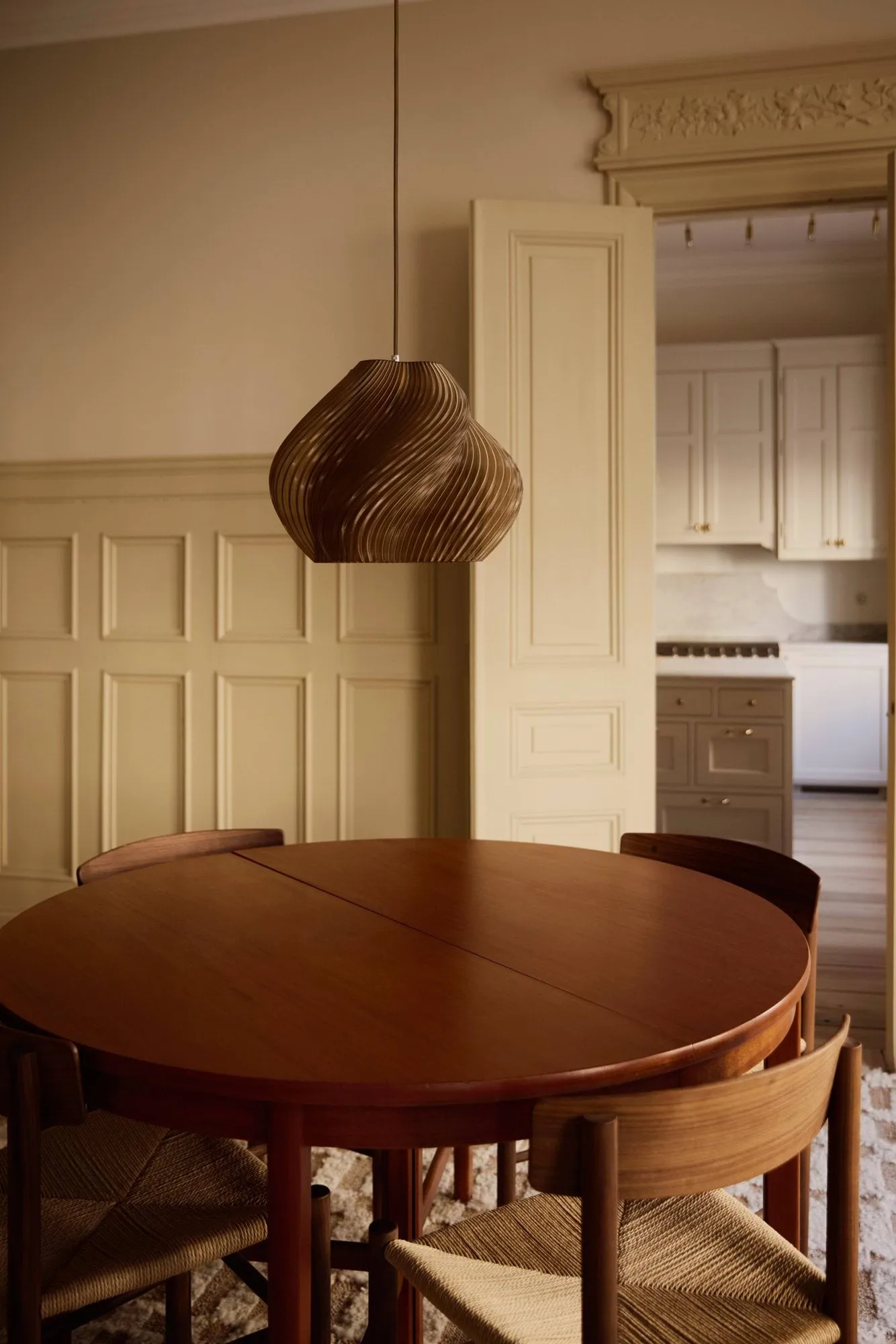 Soft Serve hanglamp, Caramel-chroom, 03, 30 cm Crème Atelier