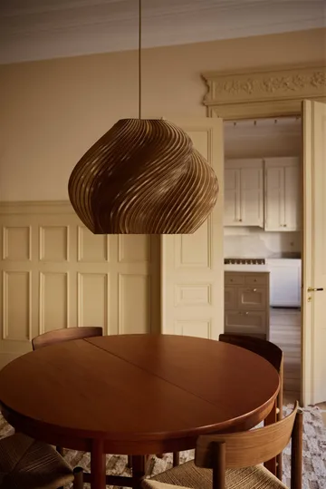 Soft Serve hanglamp - Caramel-chroom, Mega, 60 cm - Crème Atelier