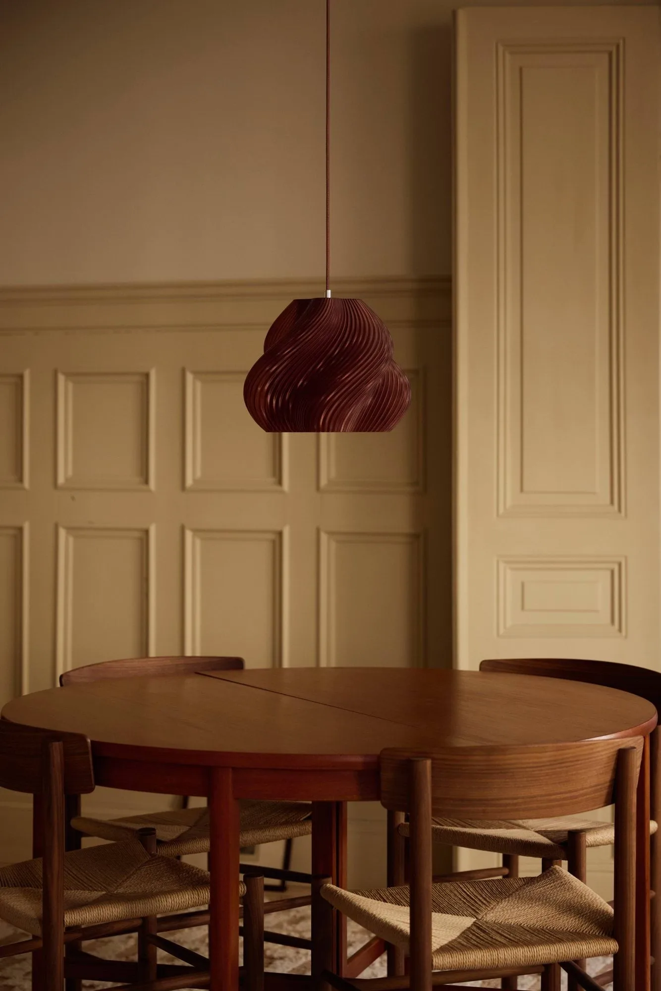 Soft Serve hanglamp, Cherry-chrome, 02, 25 cm Crème Atelier