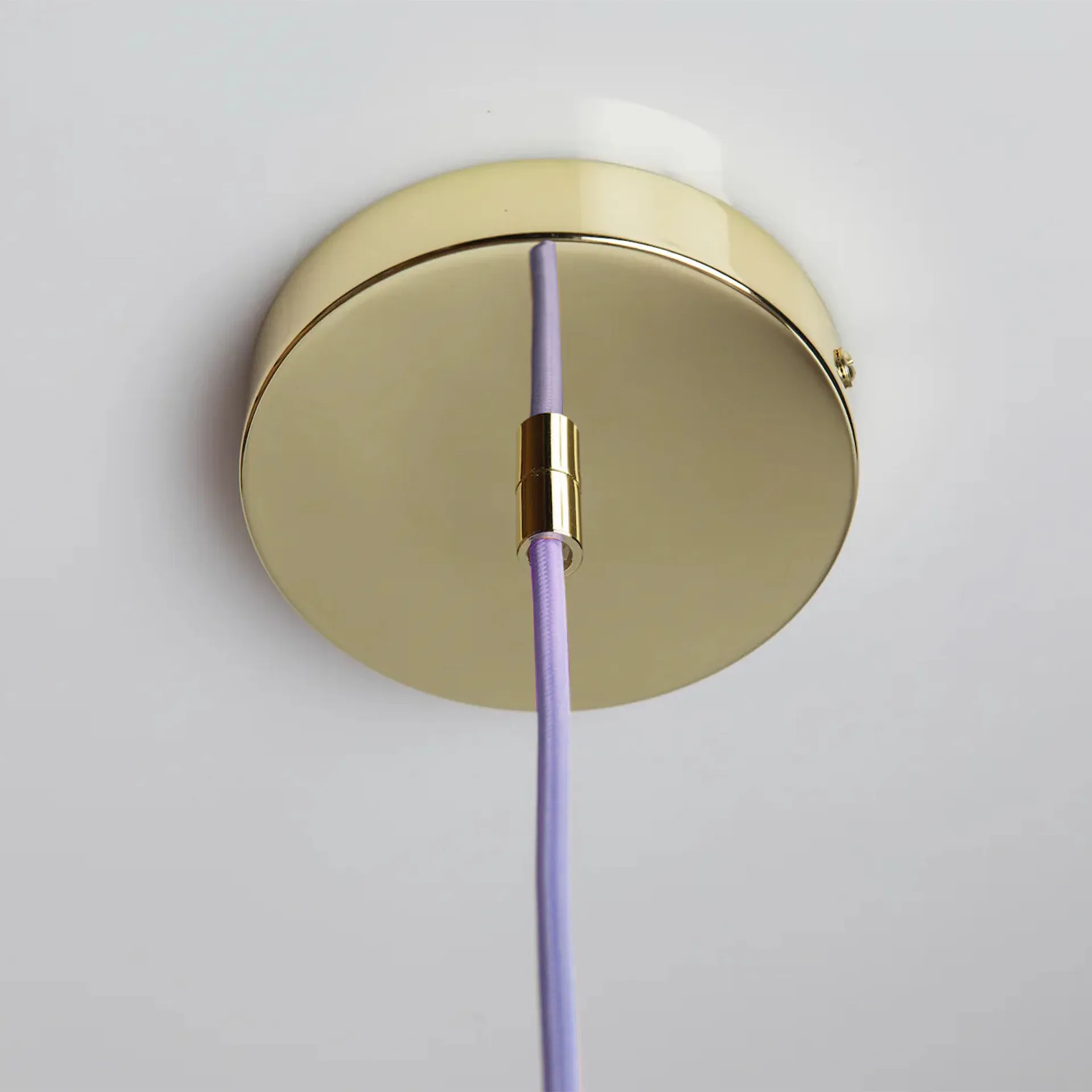 Soft Serve hanglamp, Lavender sorbet-brass, 02, 25 cm Crème Atelier
