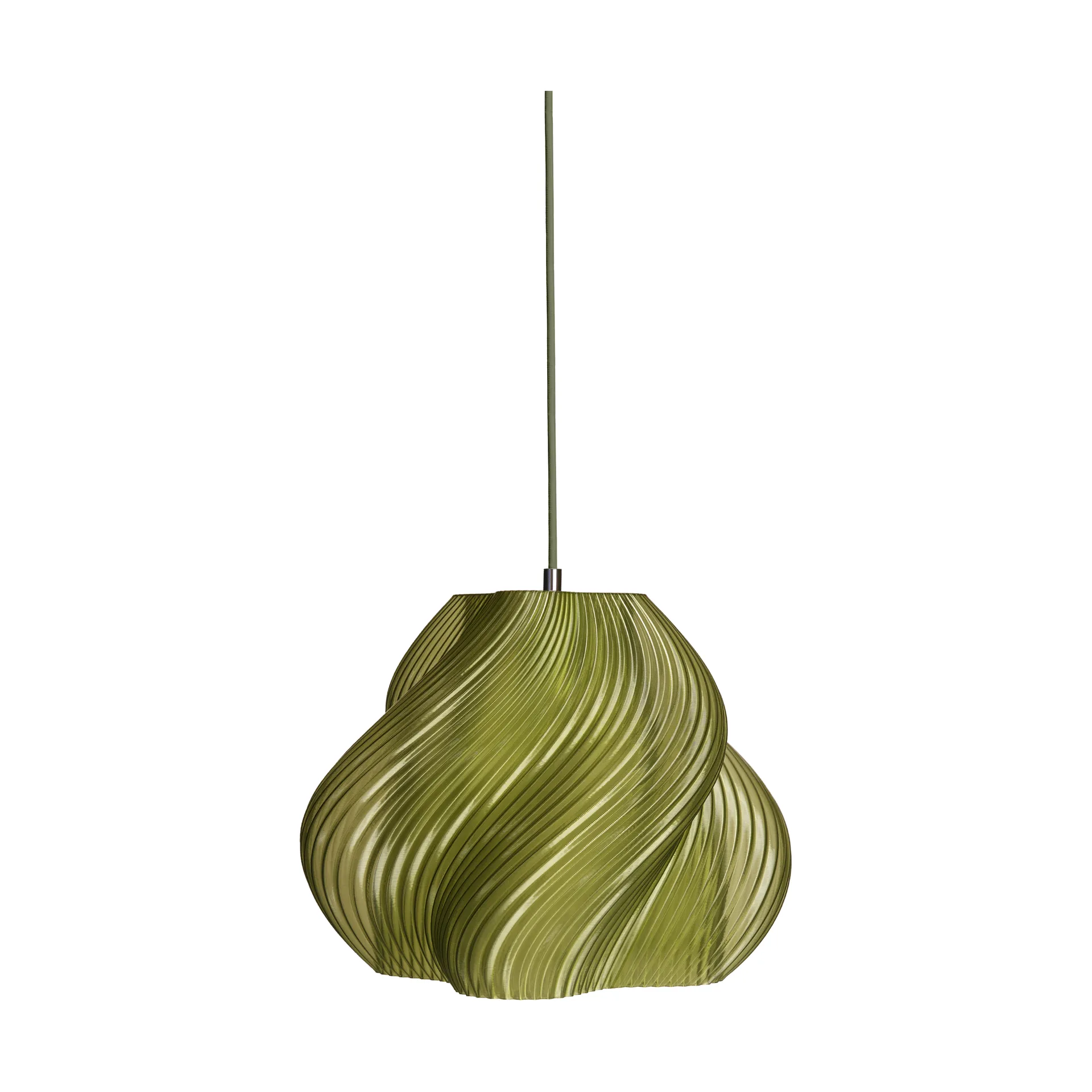 Soft Serve hanglamp, Olive-chroom, 03, 30 cm Crème Atelier