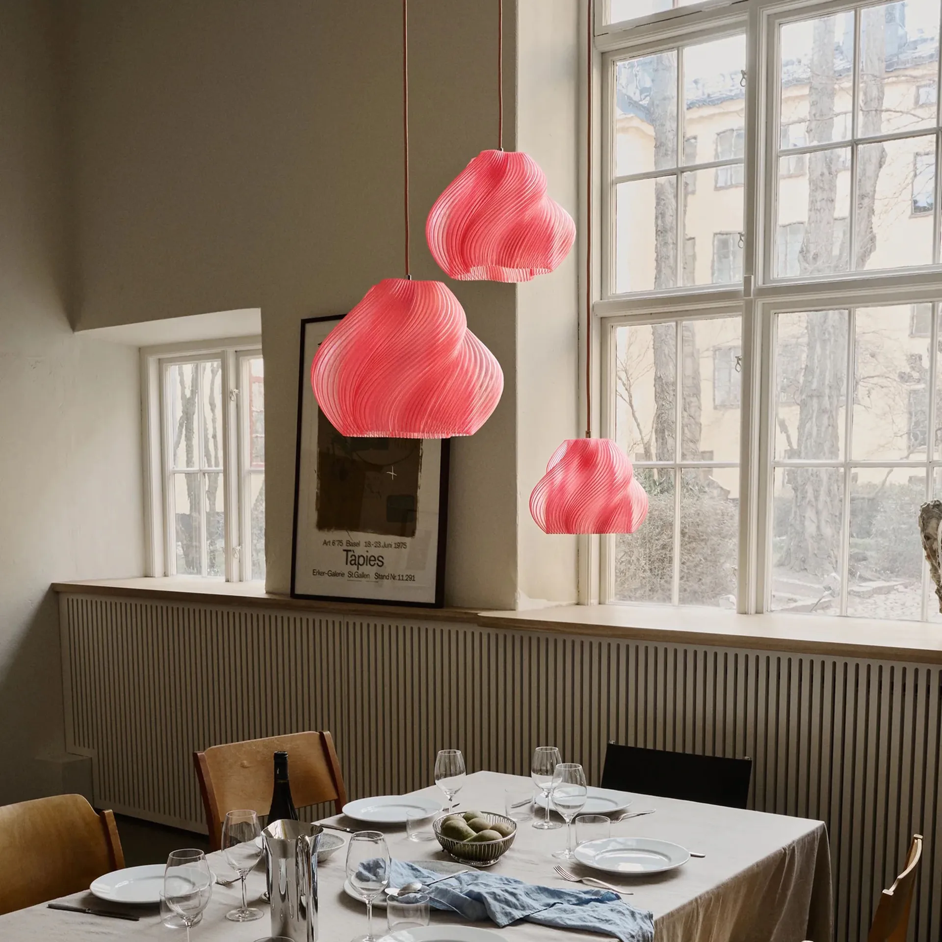 Soft Serve hanglamp, Peach sorbet-brass, 01, 20 cm Crème Atelier