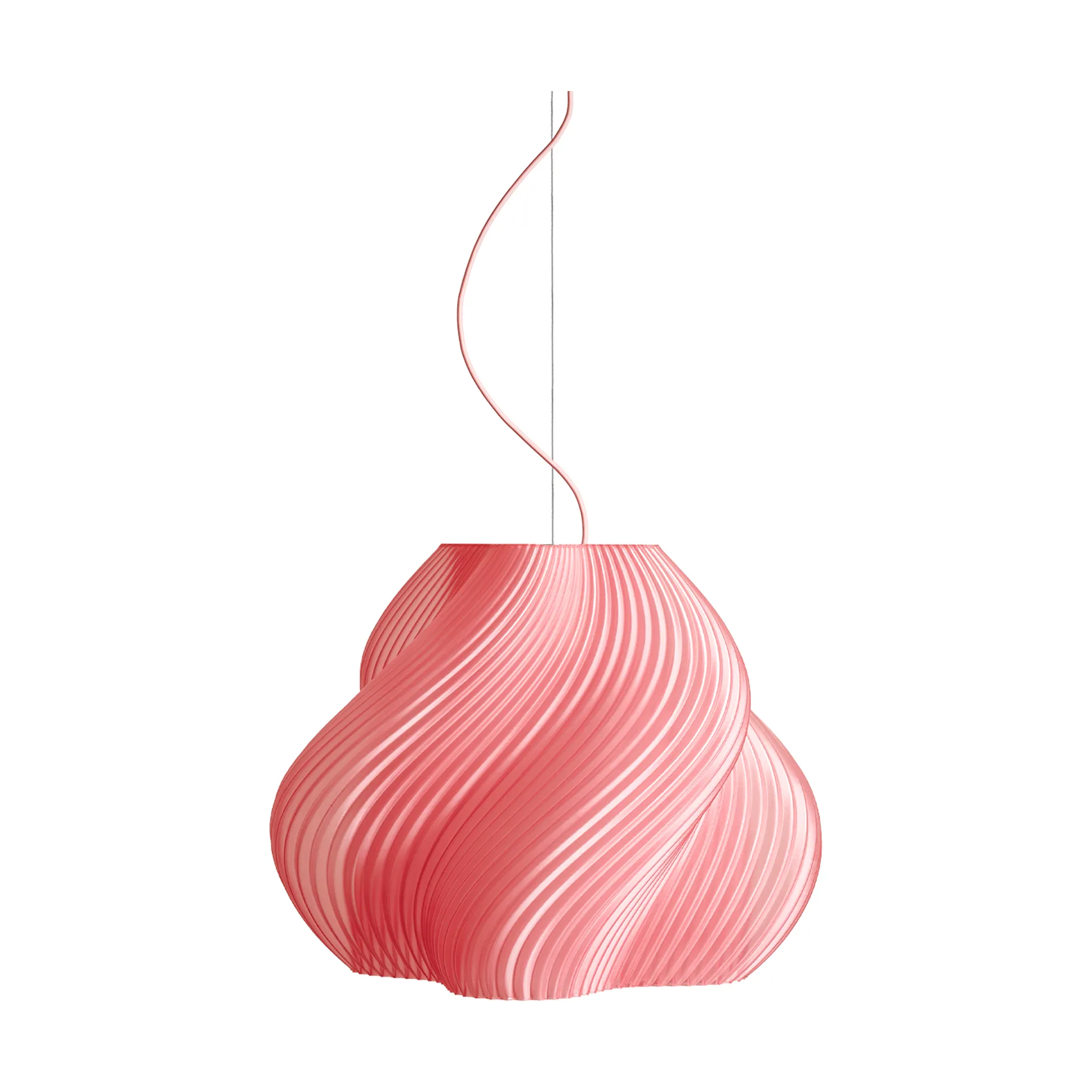 Soft Serve hanglamp, Peach sorbet-brass, Mega, 60 cm Crème Atelier