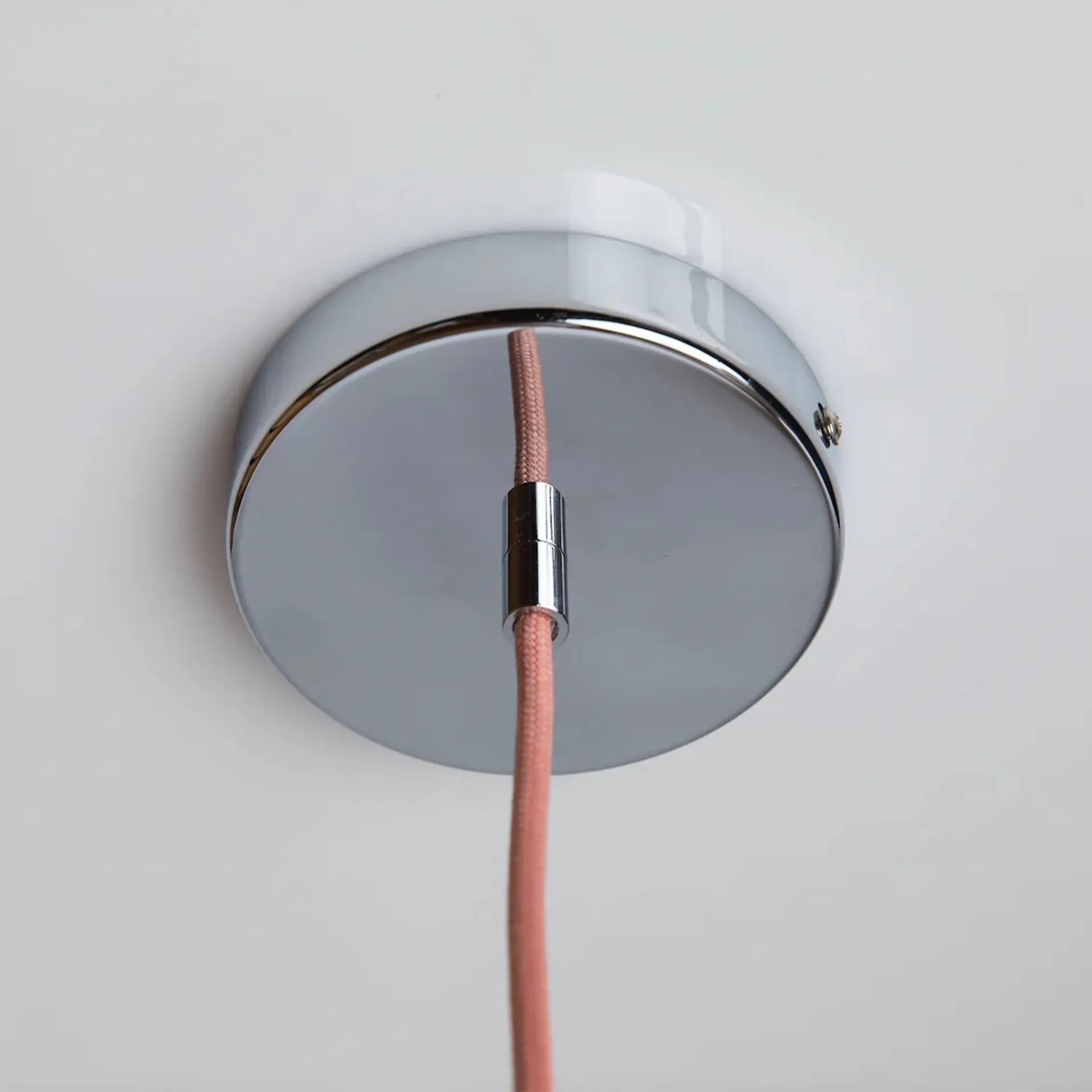 Soft Serve hanglamp, Peach sorbet-chrome, 01, 20 cm Crème Atelier