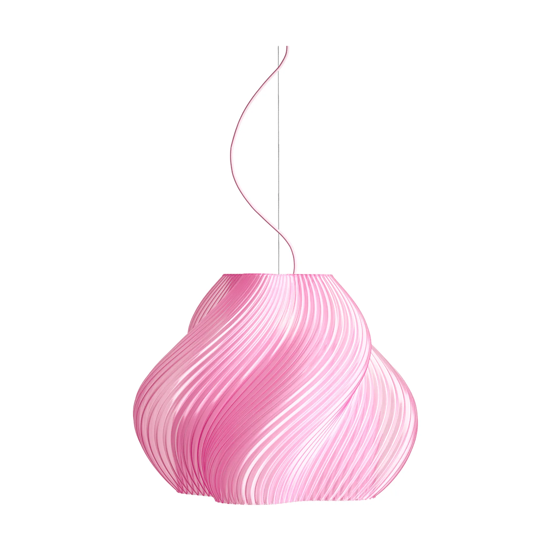 Soft Serve hanglamp, Rose sorbet-brass, Mega, 60 cm Crème Atelier