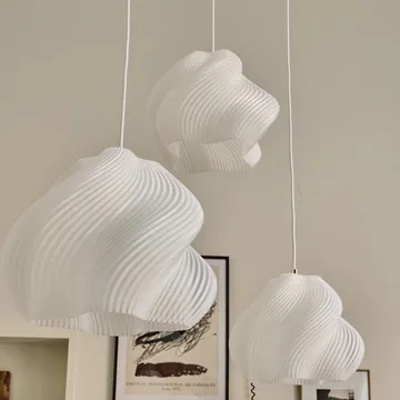 Soft Serve hanglamp - White-brass, 01, 20 cm - Crème Atelier