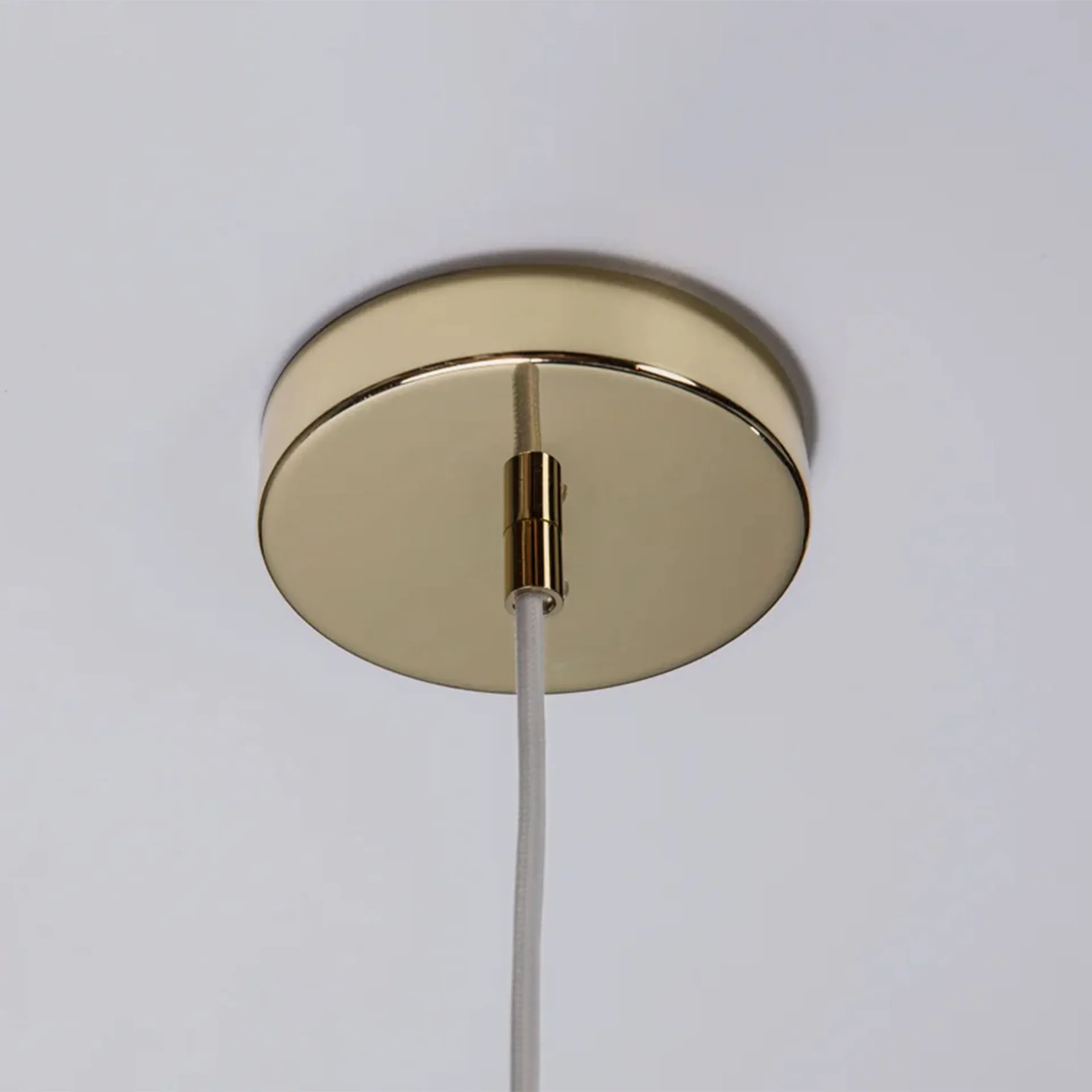 Soft Serve hanglamp, White-brass, 02, 25 cm Crème Atelier