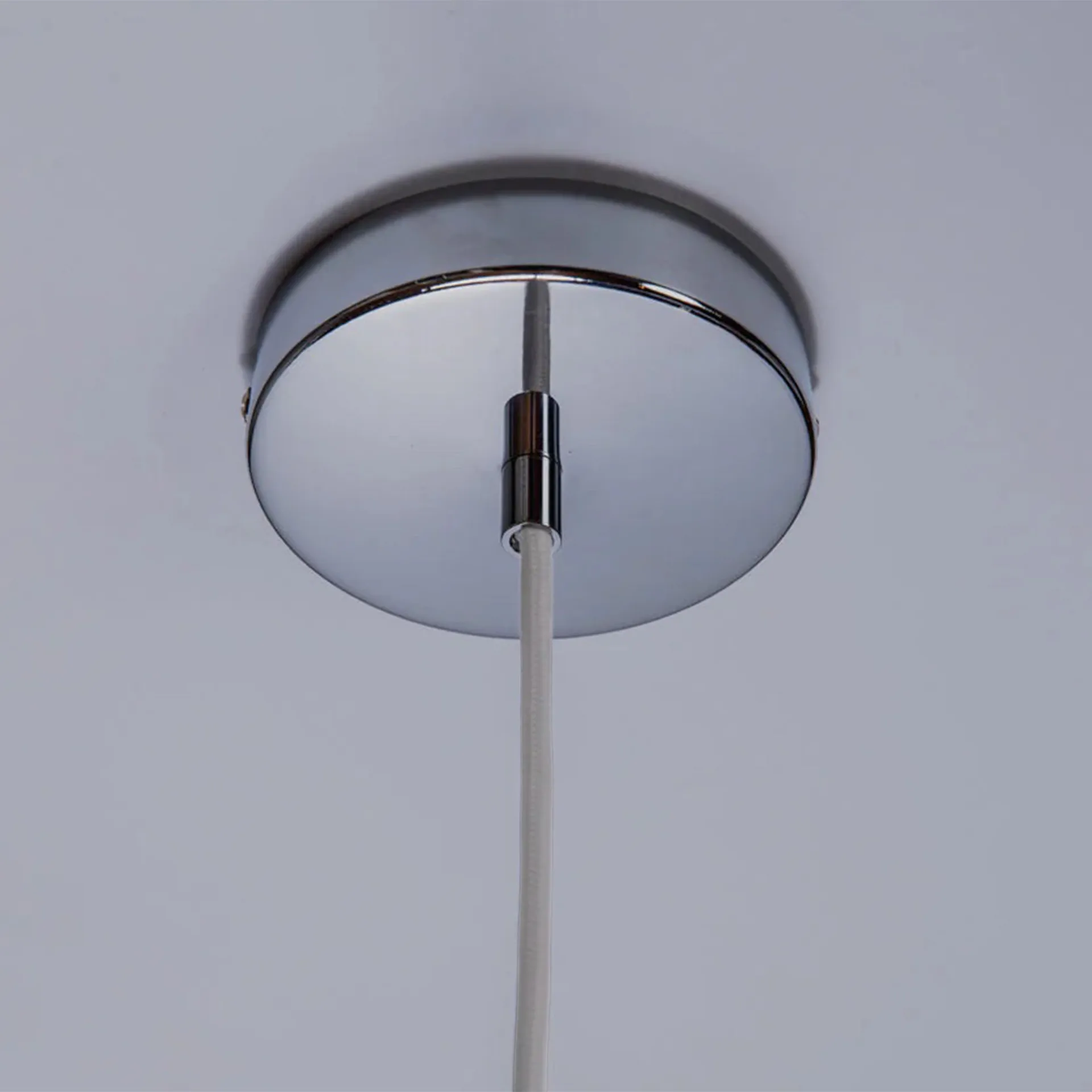 Soft Serve hanglamp, White-chrome, 02, 25 cm Crème Atelier