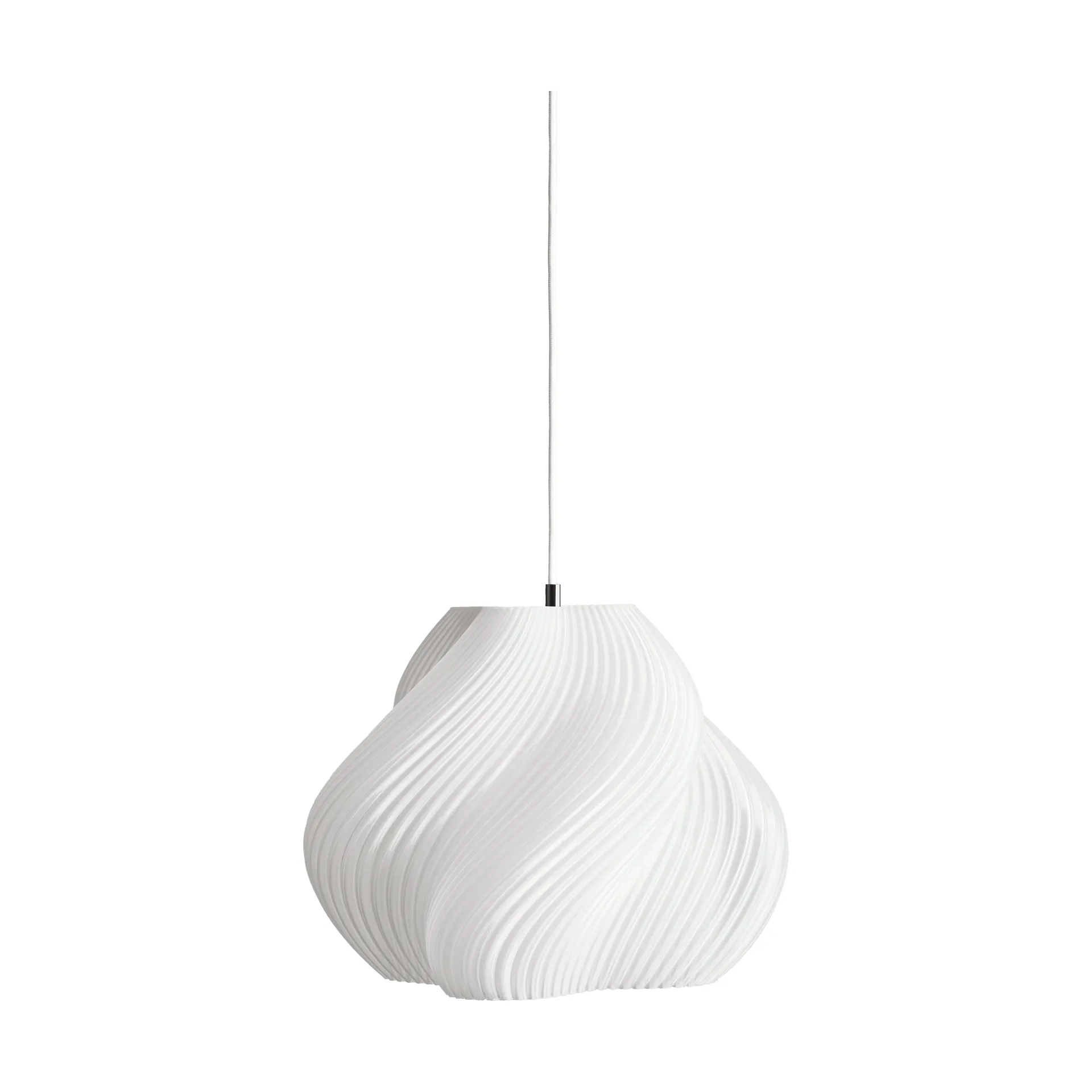Soft Serve hanglamp, White-chrome, 03, 30 cm Crème Atelier