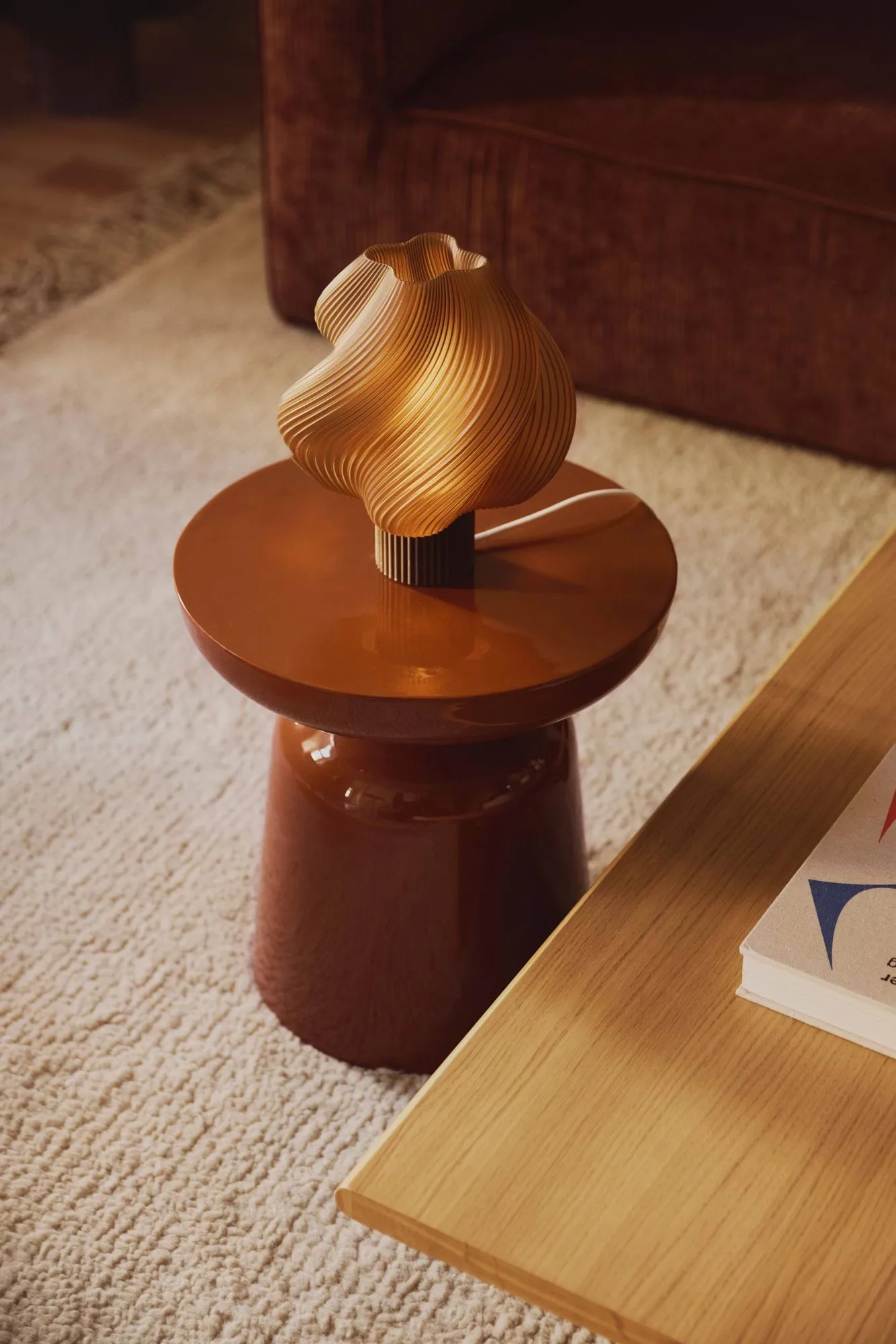 Soft Serve tafellamp, Caramel, Regular, 26 cm Crème Atelier