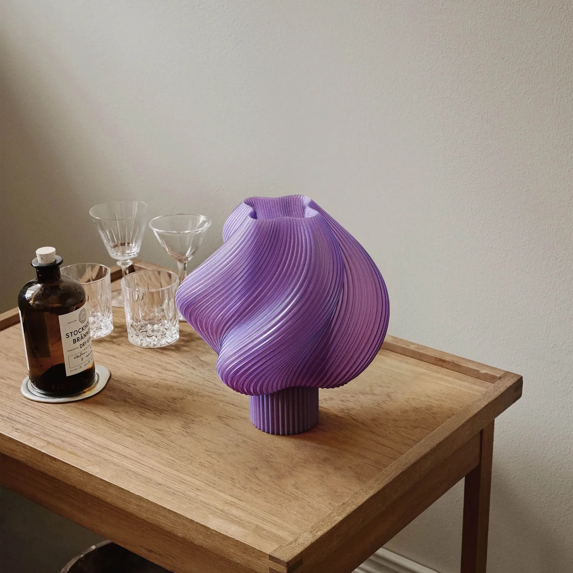 Soft Serve tafellamp, Lavender sorbet, Regular, 26 cm Crème Atelier