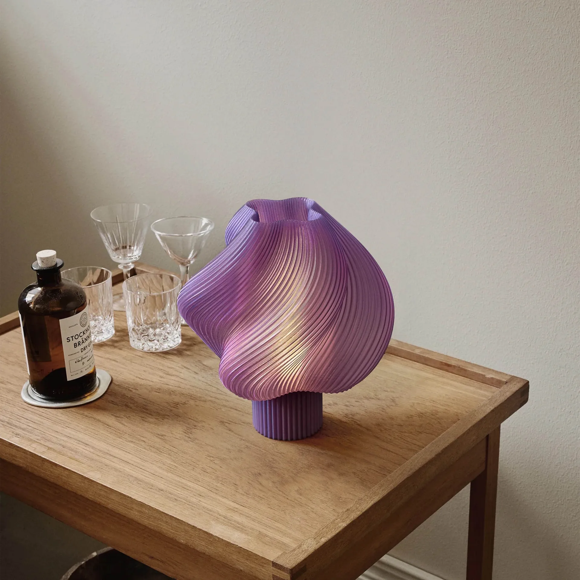 Soft Serve tafellamp, Lavender sorbet, Regular, 26 cm Crème Atelier