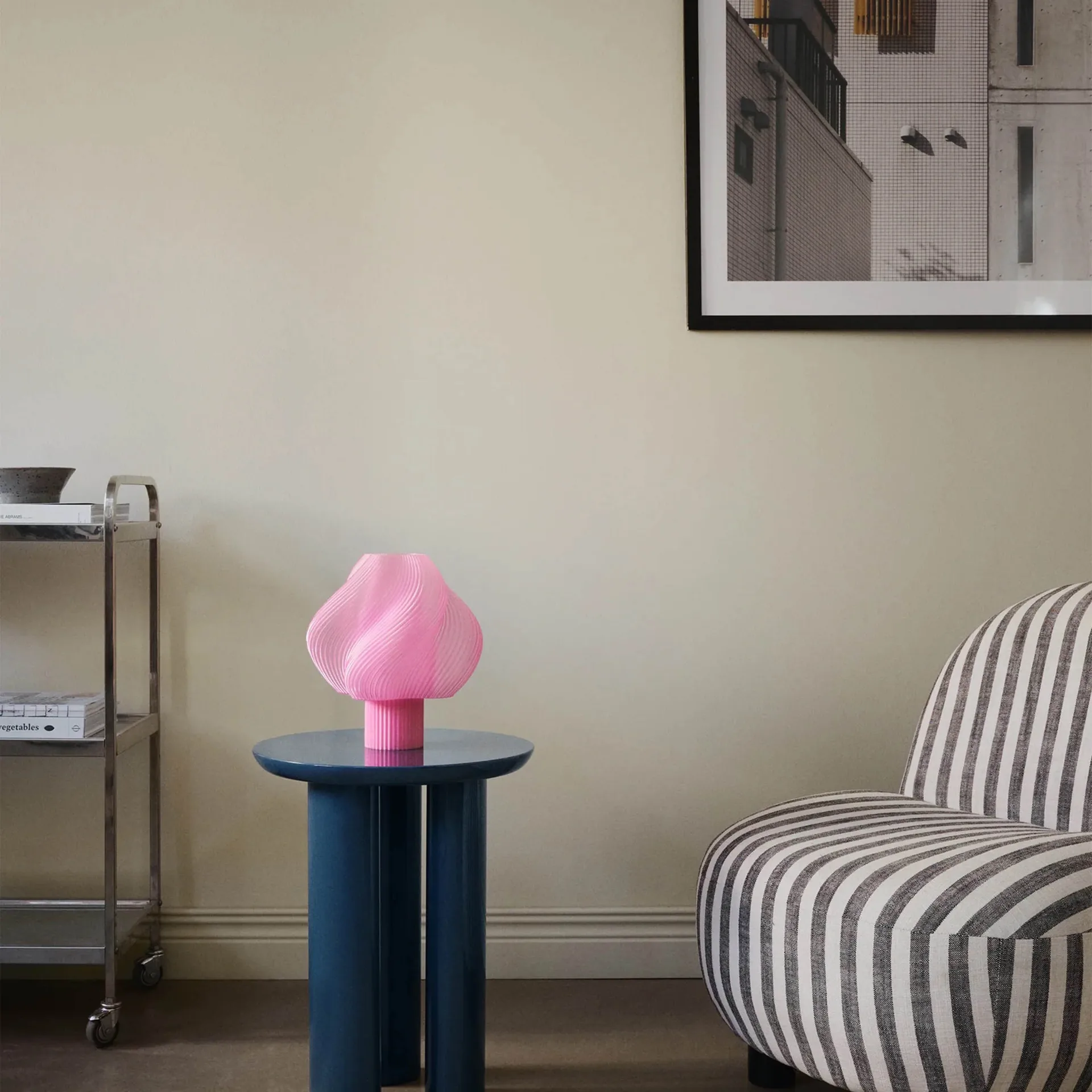 Soft Serve tafellamp, Rose sorbet, Regular, 26 cm Crème Atelier