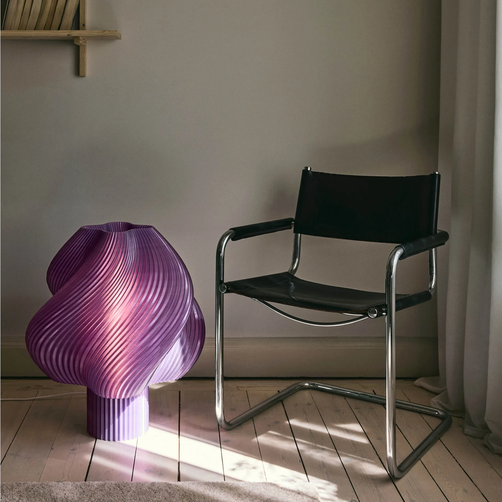 Soft Serve vloerlamp, Lavender Sorbet, Mega, 63 cm Crème Atelier