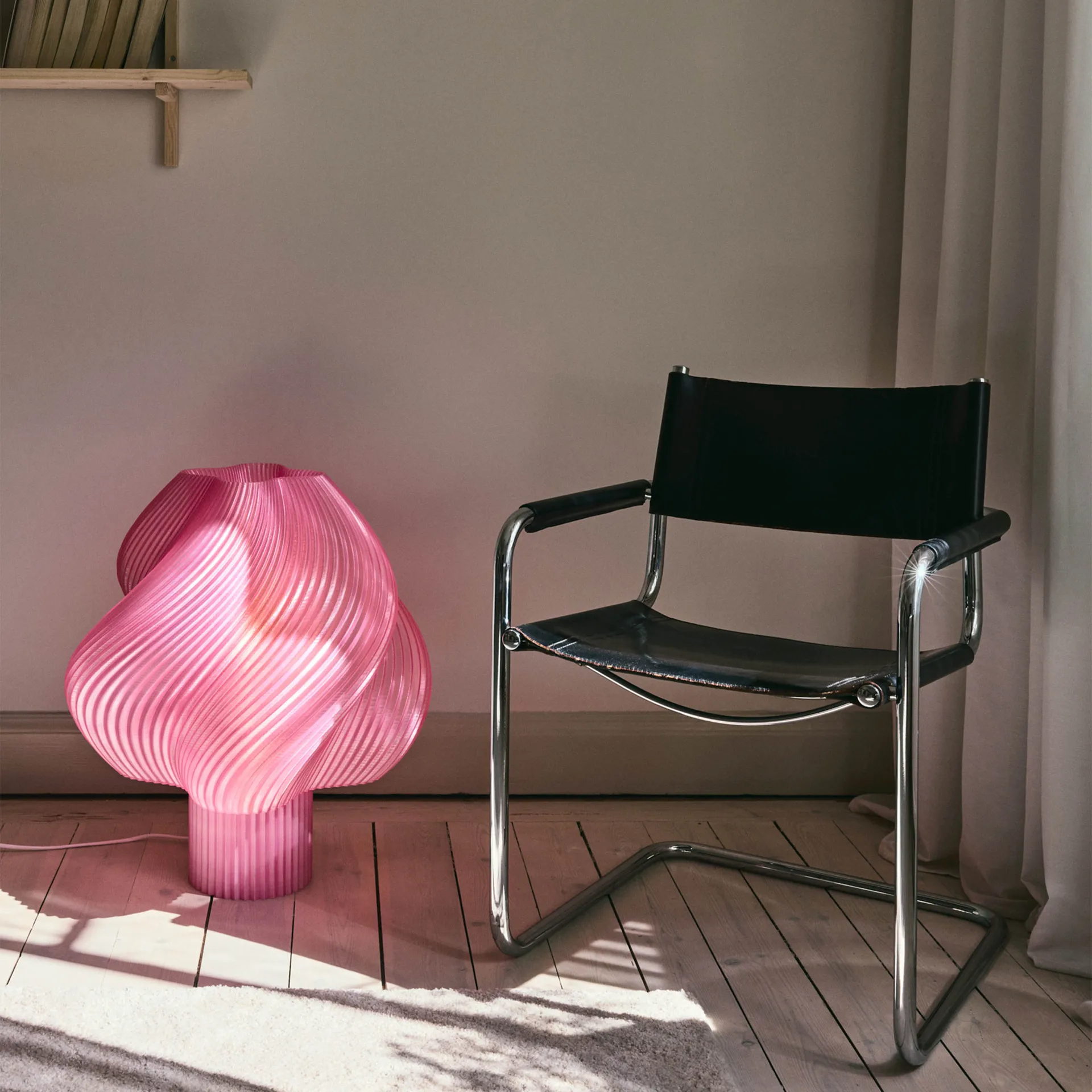 Soft Serve vloerlamp, Rose Sorbet, Mega, 63 cm Crème Atelier