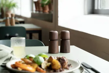 Stockholm kruidenmolen - Natuurlijk, FSC walnoot, 11 cm - Crushgrind