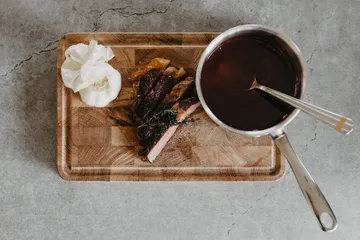 Snijplank Eikenhout Gelamineerd met sapgeul - 30x20 cm - Culimat